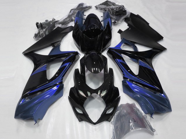 2007-2008 Blue Glossy Black Suzuki GSXR 1000 Motorcycle Fairings Australia