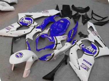 2005-2006 White Blue Lucky Strike Suzuki GSXR 1000 Motorcycle Fairings Australia