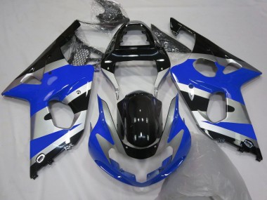 2000-2002 Blue Silver Black OEM Style Suzuki GSXR 1000 Motorcycle Fairings Australia