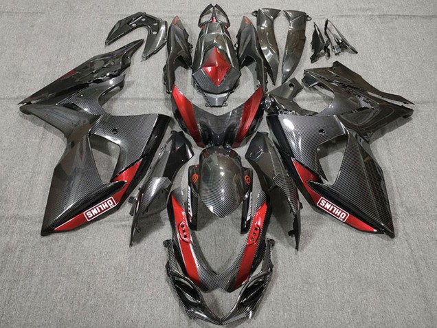 2009-2016 Carbon Fiber Red Suzuki GSXR 1000 Motorcycle Fairings Australia