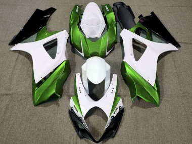 2007-2008 White Green Black Suzuki GSXR 1000 Motorcycle Fairings Australia