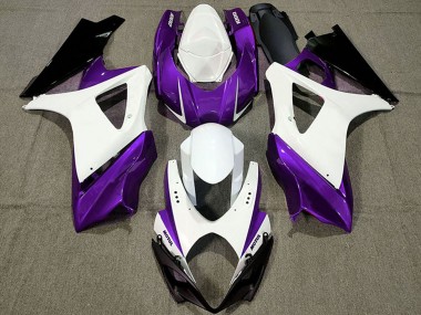 2007-2008 White Purple Black Suzuki GSXR 1000 Motorcycle Fairings Australia