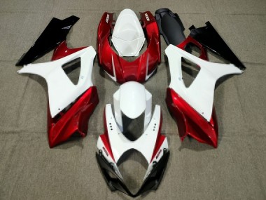 2007-2008 White Red Black Suzuki GSXR 1000 Motorcycle Fairing Australia