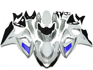2009-2016 White Blue Suzuki GSXR 1000 Motorcycle Fairing Australia