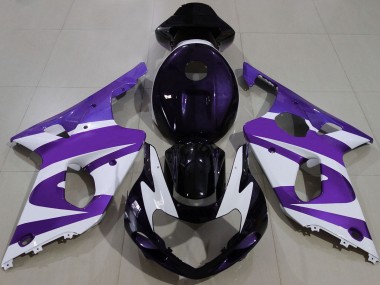2000-2002 Purple White Black Suzuki GSXR 1000 Motorcycle Fairings Australia