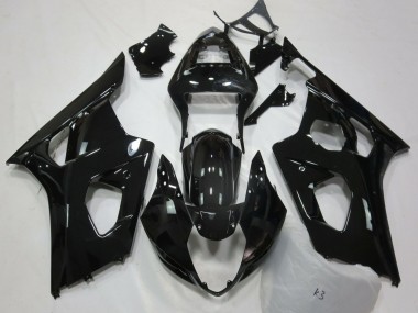 2003-2004 Glossy Black Suzuki GSXR 1000 Motorcycle Fairings Australia
