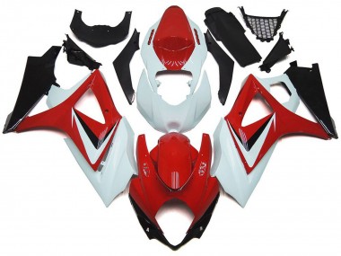 2007-2008 White Red Black OEM Style Suzuki GSXR 1000 Motorcycle Fairings Australia