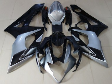 2005-2006 Glossy Black Silver Suzuki GSXR 1000 Motorcycle Fairings Australia