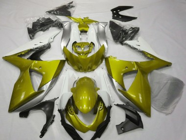 2009-2016 White Yellow Suzuki GSXR 1000 Motorcycle Fairings Australia