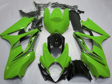 2007-2008 Green Glossy Black OEM Style Suzuki GSXR 1000 Motorcycle Fairings Australia