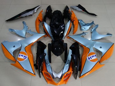 2009-2016 Light Blue Orange Black Gulf Suzuki GSXR 1000 Motorcycle Fairings Australia