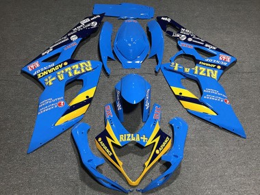 2005-2006 Blue Yellow Black Rizla Suzuki GSXR 1000 Motorcycle Fairings Australia