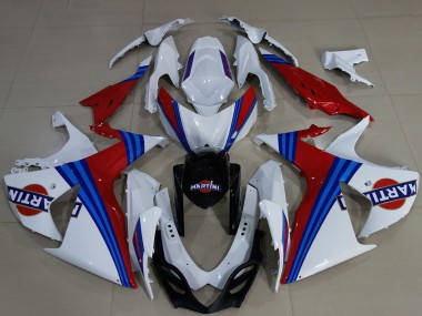 2009-2016 White Blue Red Martini Suzuki GSXR 1000 Motorcycle Fairings Australia