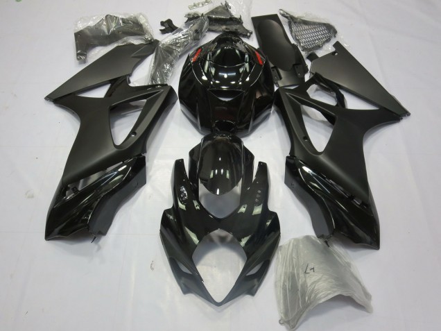 2007-2008 Glossy Black Matte Black Suzuki GSXR 1000 Motorcycle Fairings Australia