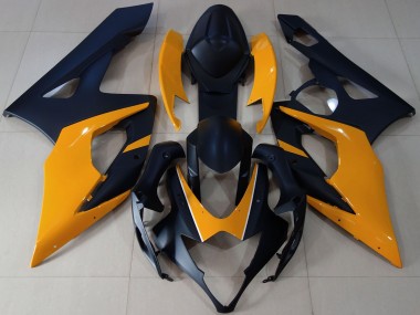 2005-2006 Matte Black Light Orange Suzuki GSXR 1000 Motorcycle Fairings Australia
