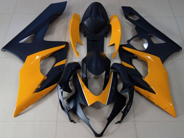 2005-2006 Matte Black Light Orange Suzuki GSXR 1000 Motorcycle Fairings Australia