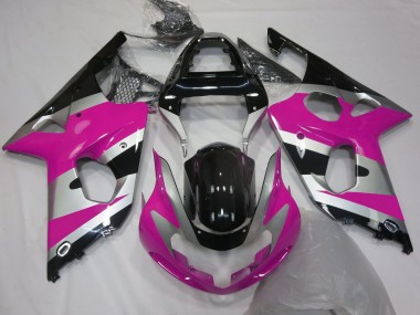 2000-2002 Pink Silver Glossy Black OEM Style Suzuki GSXR 1000 Motorcycle Fairings Australia
