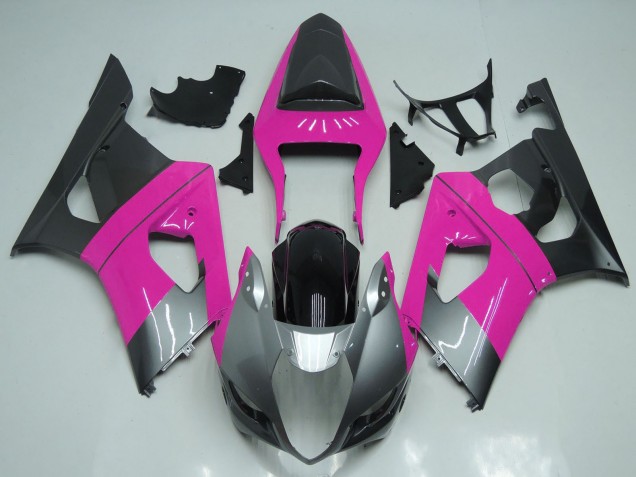 2003-2004 Pink Silver Black Suzuki GSXR 1000 Motorcycle Fairings Australia