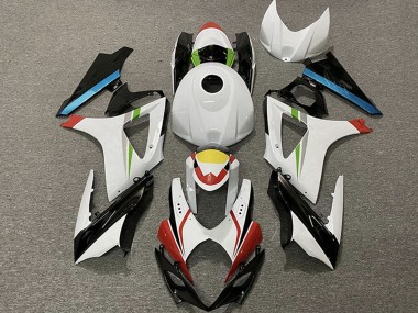2007-2008 White Red Yellow Blue Black Racing Suzuki GSXR 1000 Motorcycle Fairings Australia