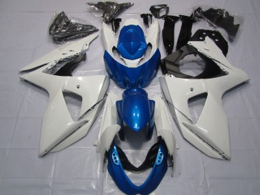 2009-2016 White Blue Suzuki GSXR 1000 Motorcycle Fairings Australia