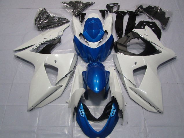 2009-2016 White Blue Suzuki GSXR 1000 Motorcycle Fairings Australia