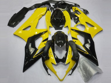 2005-2006 Yellow Glossy Black Suzuki GSXR 1000 Motorcycle Fairings Australia