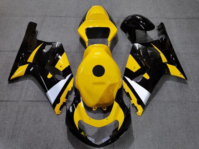 2001-2003 Yellow White Glossy Black Suzuki GSXR 600 / GSXR 750 Motorcycle Fairings Australia