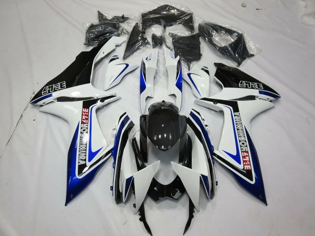 2011-2024 White Blue Glossy Black Alstare Suzuki GSXR 600 / GSXR 750 Motorcycle Fairings Australia