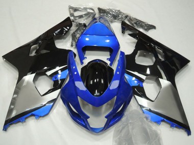 2004-2005 Blue Silver Black Suzuki GSXR 600 / GSXR 750 Motorcycle Fairings Australia