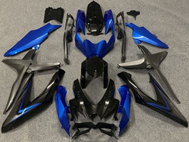 2008-2010 Blue Grey Glossy Black Suzuki GSXR 600 / GSXR 750 Motorcycle Fairings Australia