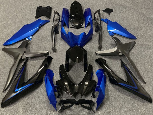 2008-2010 Blue Grey Glossy Black Suzuki GSXR 600 / GSXR 750 Motorcycle Fairings Australia