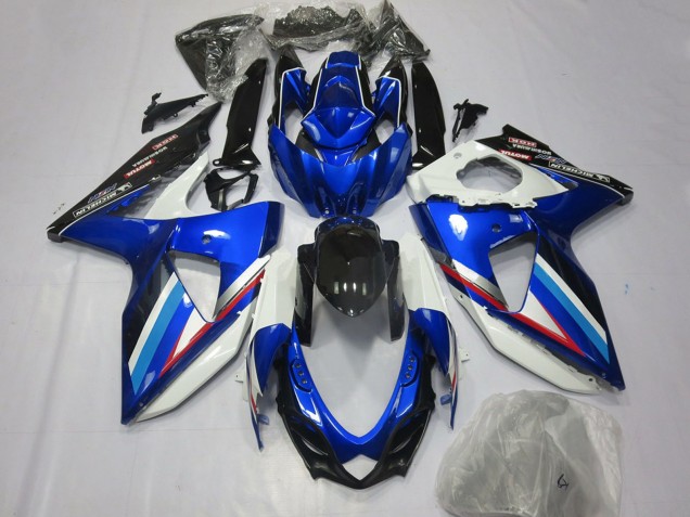 2008-2010 Blue White Glossy Black Red Suzuki GSXR 600 / GSXR 750 Motorcycle Fairings Australia