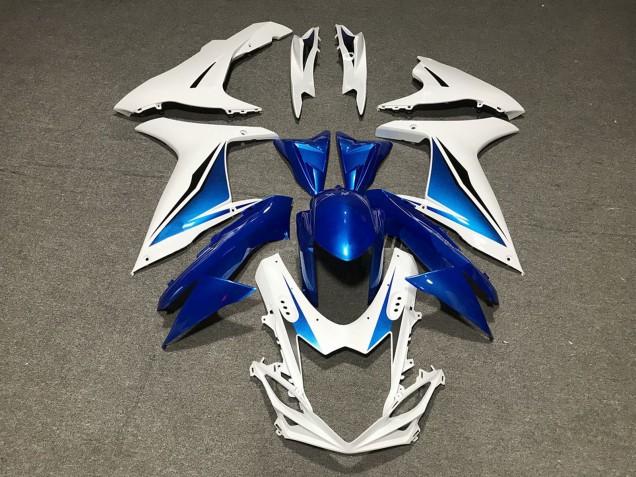 2011-2024 Blue White Custom Suzuki GSXR 600 / GSXR 750 Motorcycle Fairings Australia