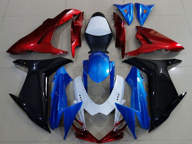 2011-2024 White Blue Red Black Suzuki GSXR 600 / GSXR 750 Motorcycle Fairings Australia