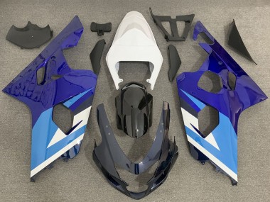 2004-2005 White Blue Black Suzuki GSXR 600 / GSXR 750 Motorcycle Fairing Australia