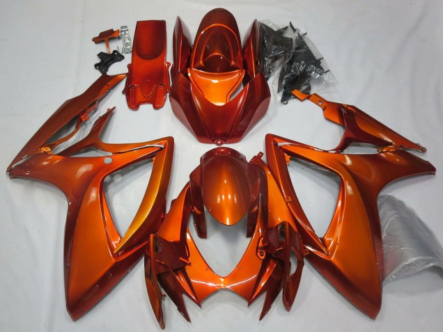 2006-2007 Burnt Orange Suzuki GSXR 600 / GSXR 750 Motorcycle Fairings Australia