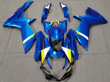 2011-2024 Blue White Yellow Suzuki GSXR 600 / GSXR 750 Motorcycle Fairings Australia