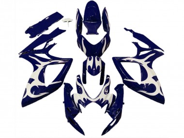 2006-2007 Dark Blue White Design Suzuki GSXR 600 / GSXR 750 Motorcycle Fairings Australia