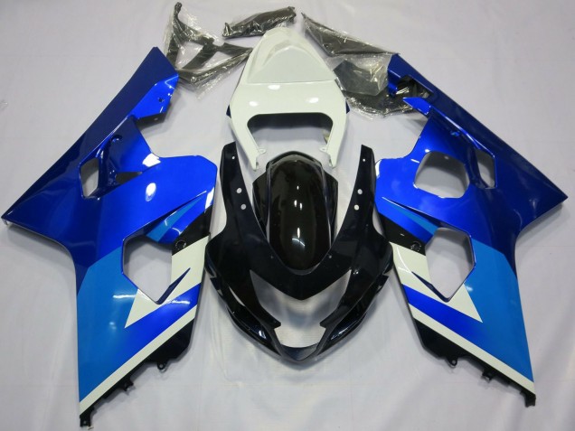 2004-2005 White Blue Black Suzuki GSXR 600 / GSXR 750 Motorcycle Fairings Australia