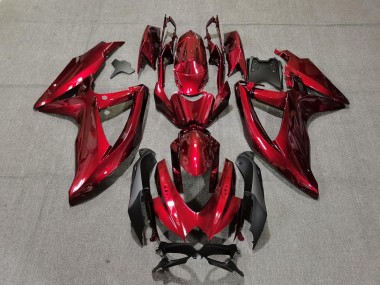 2008-2010 Candy Red Black Suzuki GSXR 600 / GSXR 750 Motorcycle Fairings Australia