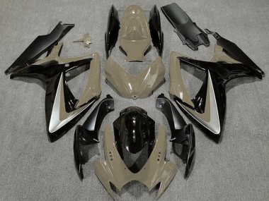 2006-2007 Desert Tan Silver Glossy Black OEM Style Suzuki GSXR 600 / GSXR 750 Motorcycle Fairings Australia
