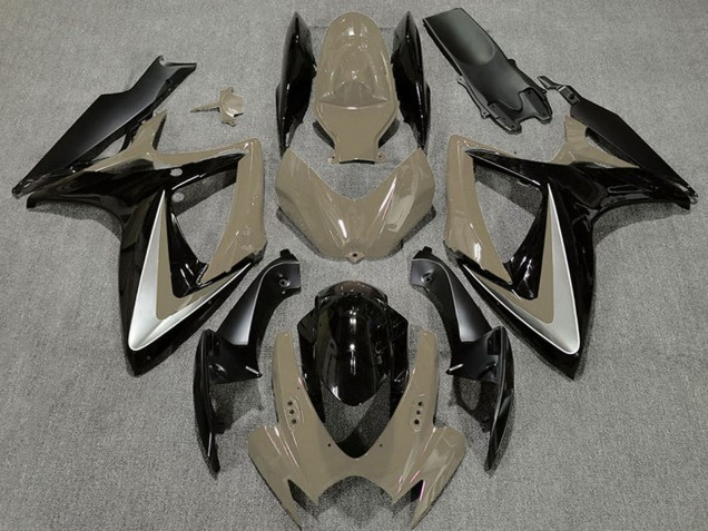 2006-2007 Desert Tan Silver Glossy Black OEM Style Suzuki GSXR 600 / GSXR 750 Motorcycle Fairings Australia