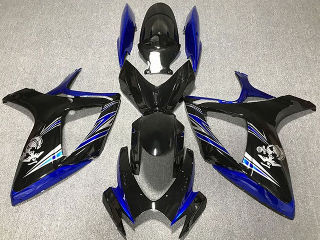 2006-2007 Blue Glossy Black Suzuki GSXR 600 / GSXR 750 Motorcycle Fairing Australia