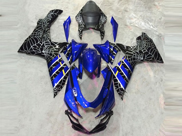 2011-2024 Blue Black Spider Suzuki GSXR 600 / GSXR 750 Motorcycle Fairings Australia