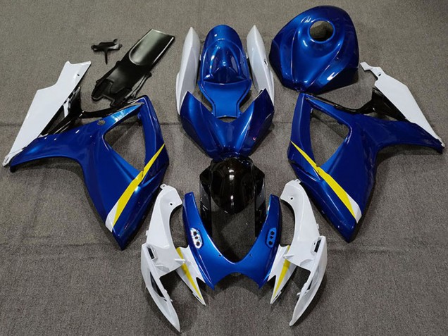 2006-2007 White Blue Yellow Black Suzuki GSXR 600 / GSXR 750 Motorcycle Fairings Australia