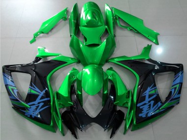2006-2007 Green Black Blue Suzuki GSXR 600 / GSXR 750 Motorcycle Fairings Australia