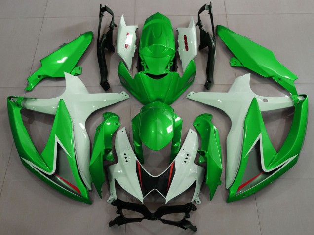 2008-2010 White Green Black Red Suzuki GSXR 600 / GSXR 750 Motorcycle Fairings Australia