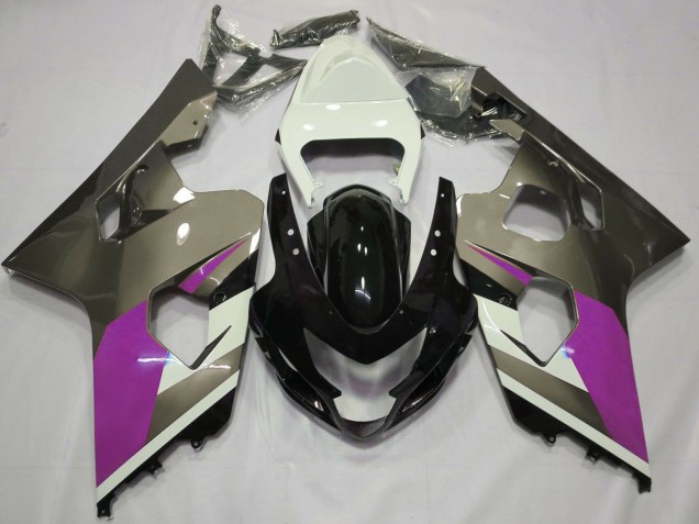 2004-2005 White Pink Grey Glossy Black Suzuki GSXR 600 / GSXR 750 Motorcycle Fairings Australia