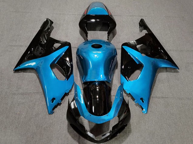 2001-2003 Light Blue Glossy Black Suzuki GSXR 600 / GSXR 750 Motorcycle Fairings Australia