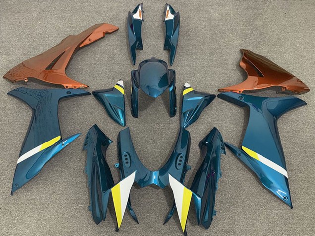2011-2024 Light Blue Orange White Yellow Suzuki GSXR 600 / GSXR 750 Motorcycle Fairings Australia